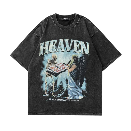 Vintage Wash "HEAVEN" T-Shirt
