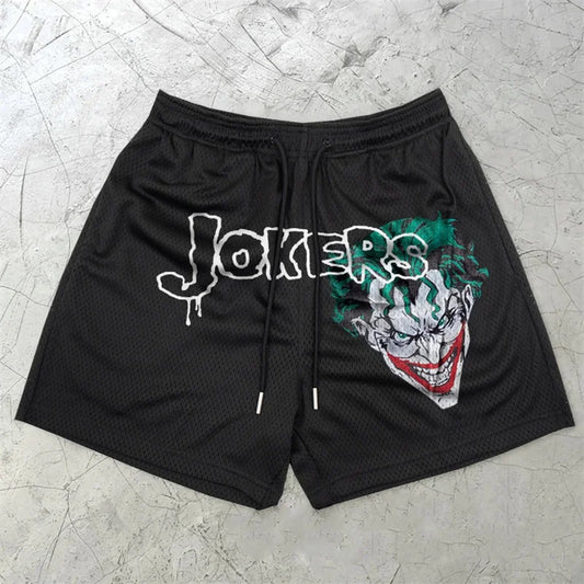 Y2K "JOKER" Graphic Gym Shorts